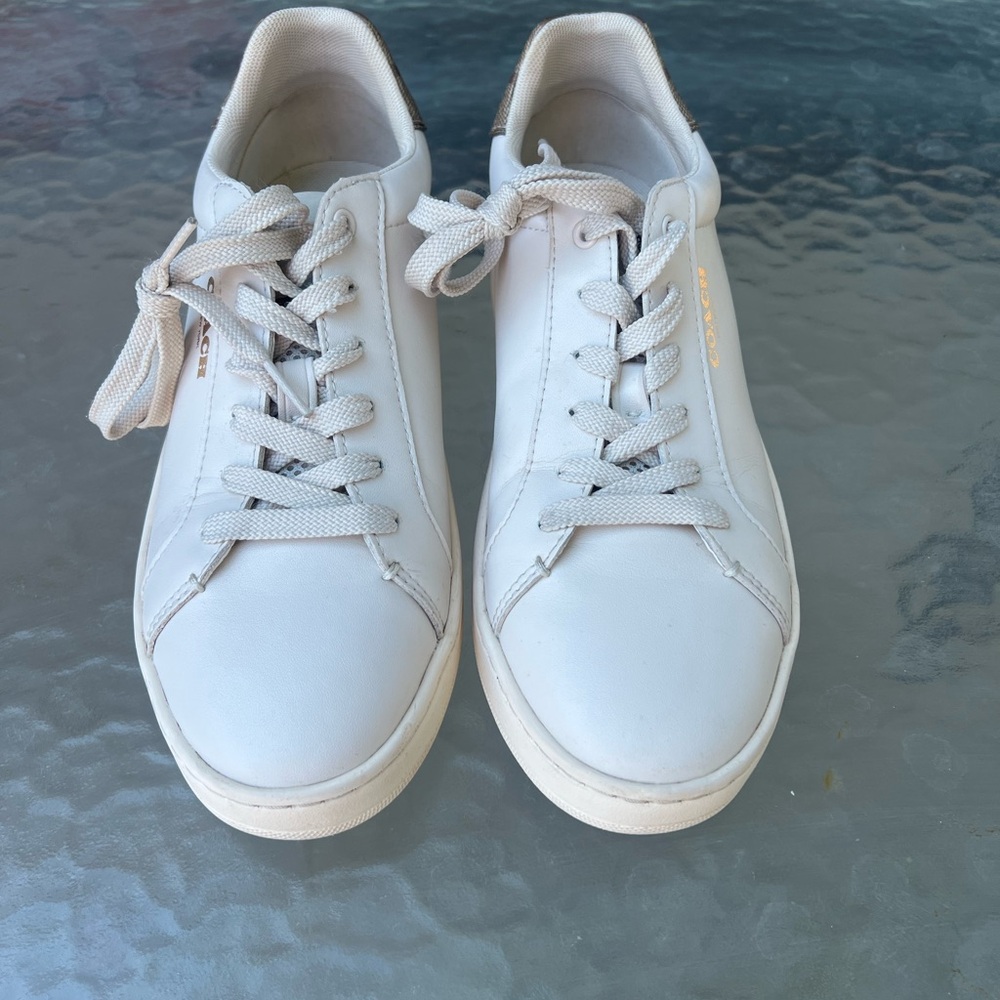 Coach White Leather Sneakers